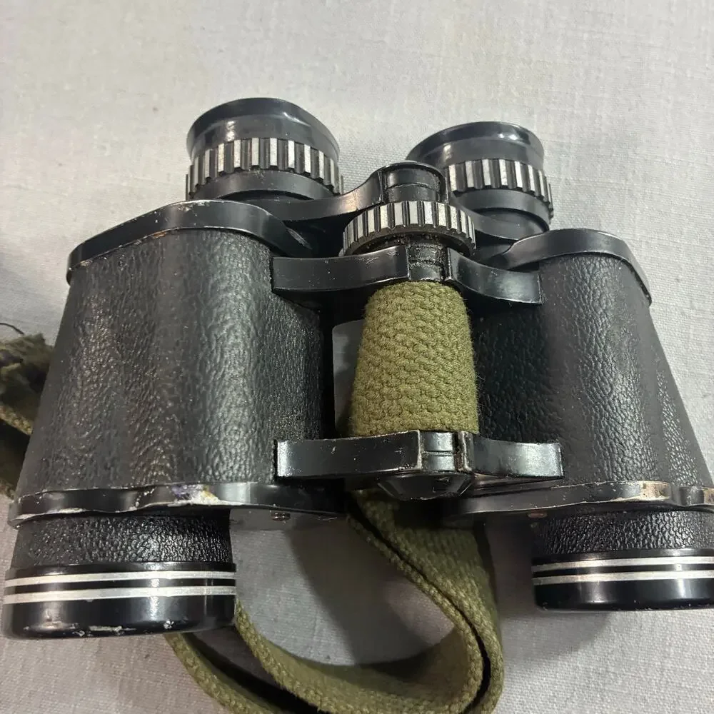 Vintage Binolux 7x35 Binoculars Extra Wide Angle 11° 578ft Japan w Case